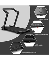 Vebreda 4.0HP Foldable Electric Treadmill Jogging Machine with Speaker Led