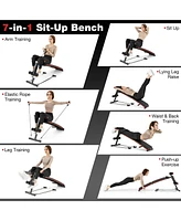 Givimo Multifunctional Sit up Bench 4 Position Adjustable Metal Workout Bench