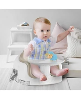 Bumbo Baby Toddler Adjustable 3-in-1 Booster Seat/High Chair and Tray, Taupe