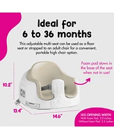 Bumbo Baby Toddler Adjustable 3-in-1 Booster Seat/High Chair and Tray, Taupe