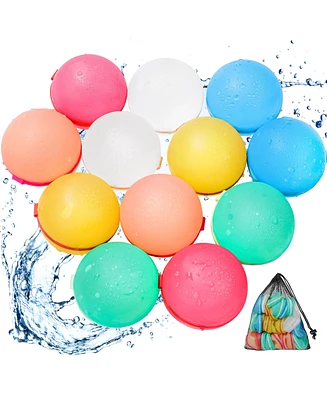 Clovercat Reusable Water Balloons for Kids and Adults Eco-Friendly Latex-Free Silicone -Pack