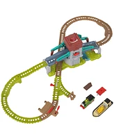 Thomas Friends Talking Bulstrode Which-Way Bridge Toy Train Set with Sounds Percy Engine - Multi