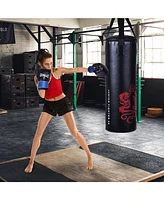 Slickblue 5 Pieces Filled Punching Boxing Set with Jump Rope and Gloves