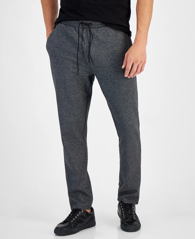 Karl Lagerfeld Paris Men's Slim-Fit Textured Track Pants