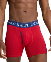 Polo Ralph Lauren Men's 3-Pk. 4D-Flex Cooling Microfiber Boxer Briefs