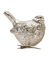 Slickblue Bird Clip Ornament (Set of 12) 3.75"H Glass