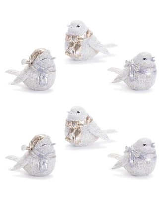 Slickblue Winter Bird (Set of 6) 3"H Resin