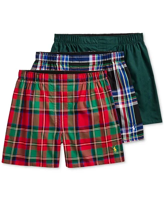 Polo Ralph Lauren Men's 3-Pk. Classic-Fit Woven Boxers