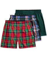 Polo Ralph Lauren Men's 3-Pk. Classic-Fit Woven Boxers