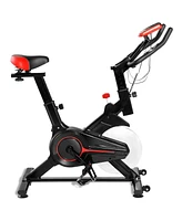 Givimo Indoor Exercise Bike Belt Driven Stationary Bike with Pulse Sensor & Phone Holder