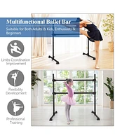 Skonyon 4 Feet Double Ballet Barre Bar with Adjustable Height