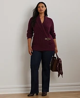 Lauren Ralph Lauren Plus Size Buckled Sweater