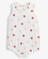 First Impressions Baby Girls Delicate Bows Printed Sunsuit, Created for Macy's