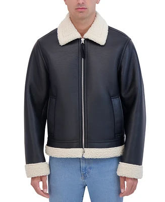 Hudson Men's Shearling Bomber Jacket