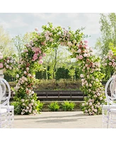 Givimo Garden Arch Arbor Trellis for Climbing Plants Roses Vines