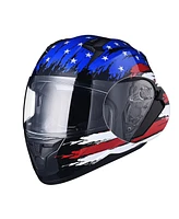 Ahr Run-f Full Face Motorcycle Helmet Dual Visor Dot Approved Xl