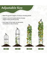 Skonyon Giantex 2-Pack Garden Obelisk Trellis for Climbing Plants