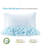 Clara Clark Memory Foam Gel Infused Reversible Cooling Pillow