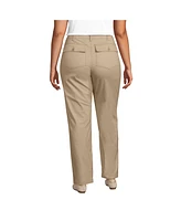 Lands' End Plus High Rise Chino Utility Straight Leg Pants