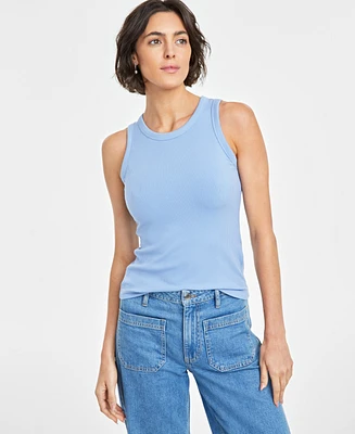 On 34th Women's Ribbed High-Neck Tank Top, Created for Macy's