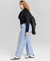 And Now This Trendy Plus Wide-Leg High-Rise Jeans