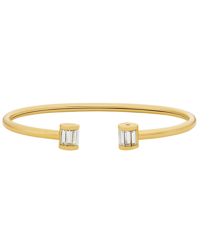 Michael Kors Brass Baguette Flex Bangle Bracelet