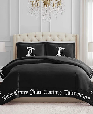 Juicy Couture Reversible Velvet Comforter Set