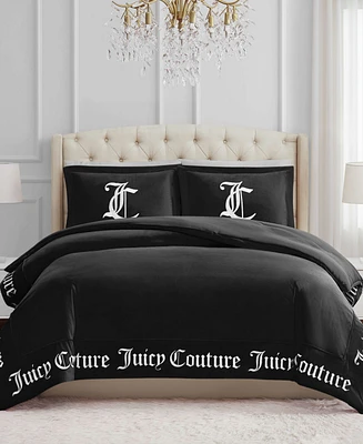 Juicy Couture Reversible Velvet Comforter Set