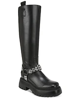 Circus Ny by Sam Edelman Women's Hayes Metal-Trim Lug-Sole Moto Boots