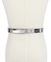 Kate Spade New York Women's 19MM Bow Belt - Mirror Metallic