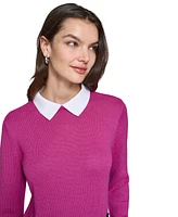 Karl Lagerfeld Paris Women's Layered-Look Sweater, Regular & Petites