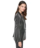 Karl Lagerfeld Paris Women's Metallic Blazer