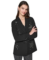 Karl Lagerfeld Paris Women's Embellished Blazer