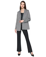 Karl Lagerfeld Paris Women's Striped Notched-Lapel Blazer