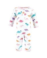 Hudson Baby Girls Cotton Coveralls