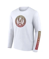 Fanatics Men's White Atlanta United Fc Long Sleeve T-Shirt