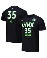 Nike Men's and Women's Alissa Pili Black Minnesota Lynx 2024 Wnba Draft Name Number T-Shirt