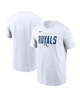 Nike Men's White Kansas City Royals Home Team Bracket Stack T-Shirt