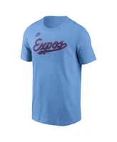 Nike Men's Vladimir Guerrero Powder Blue Montreal Expos Cooperstown Collection Fuse Name Number T-Shirt