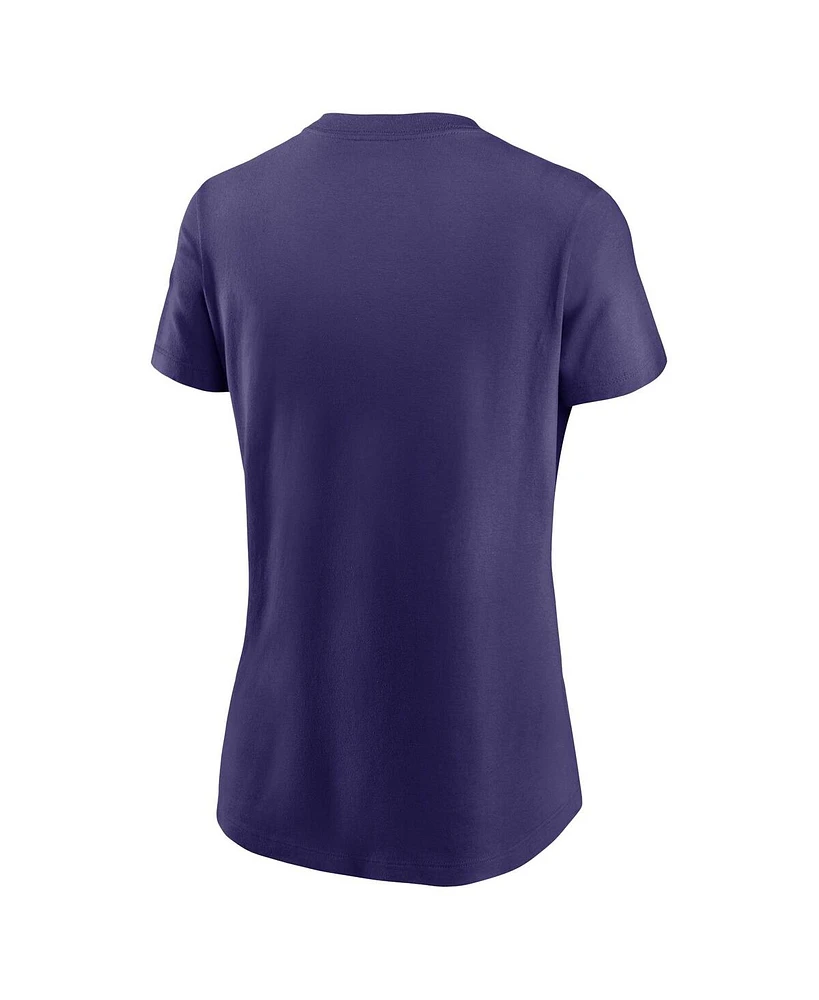 Nike Women's Purple Baltimore Ravens Primary Logo T-Shirt