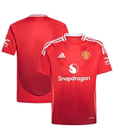 Big Boys and Girls adidas Red Manchester United / Home Replica Jersey