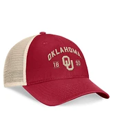 Top of the World Men's Crimson Oklahoma Sooners Heritage Waylon Trucker Adjustable Hat