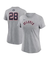 Nike Women's Nolan Arenado Gray St. Louis Cardinals 2024 Rickwood Classic Fuse Name Number T-Shirt