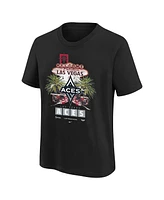 Nike Big Boys and Girls Black Las Vegas Aces Original Content Max90 T-Shirt