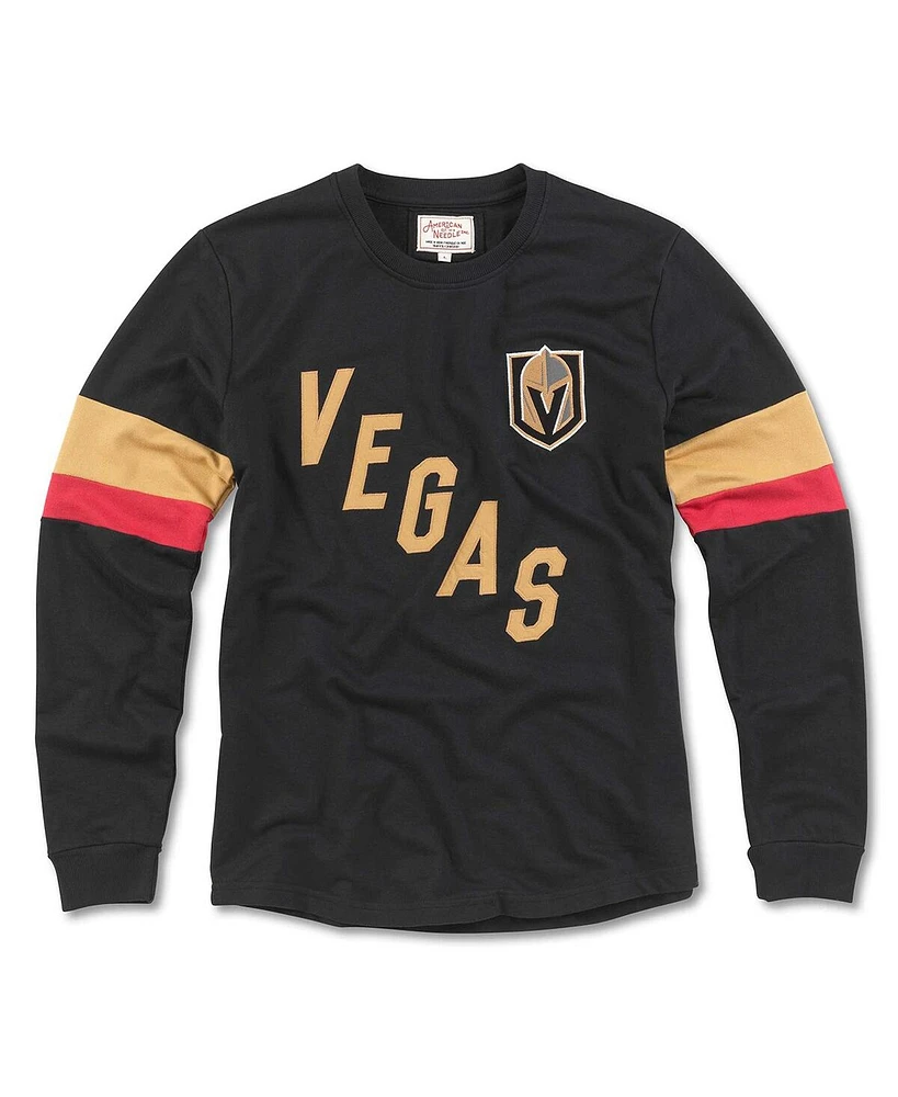 American Needle Men's Black Vegas Golden Knights Sudbury Long Sleeve T-Shirt