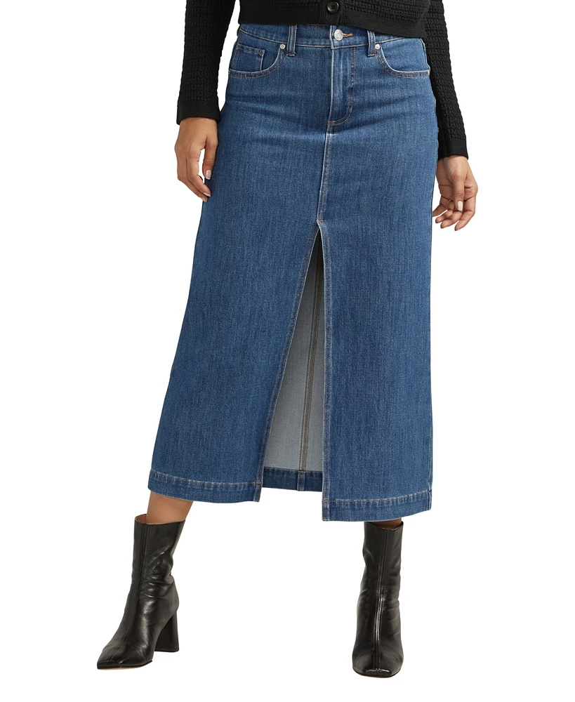 Jag Women's Bailey Midi Denim Skirt