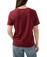 Jag Women's Drapey Luxe V-Neck Tee