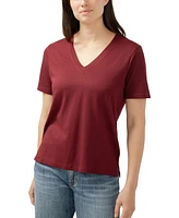 Jag Women's Drapey Luxe V-Neck Tee