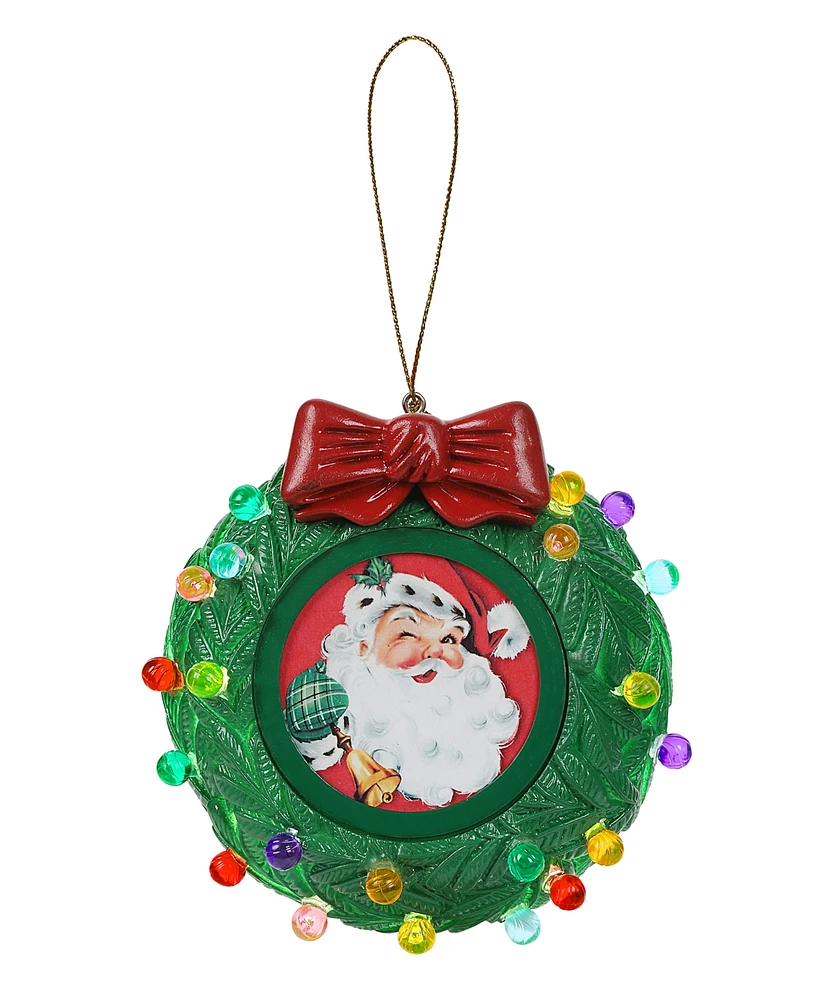 Mr. Christmas 4" Recordable Ornaments Green Wreath