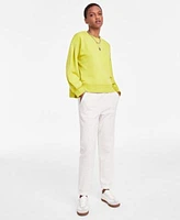 On 34th Womens Crewneck Sweatshirt Fleece Joggers Created For Macys